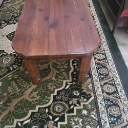 Solid Wood Coffee Table Brown