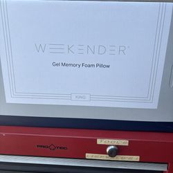 Almohada Memory Foam King Weekender (Gel Cooling) – Nueva en caja