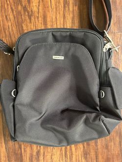 Travelon Crossbody Travel Bag – Black RFID Anti-Theft Organizer Purse