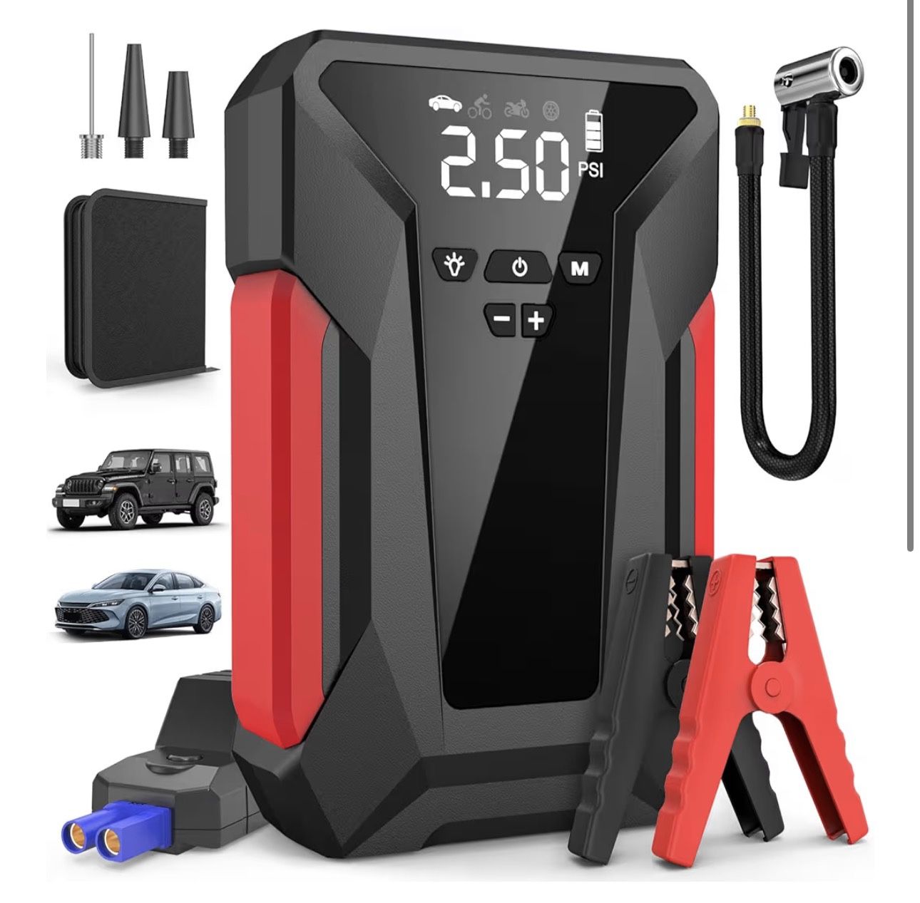 Jump Starter with Air Compressor