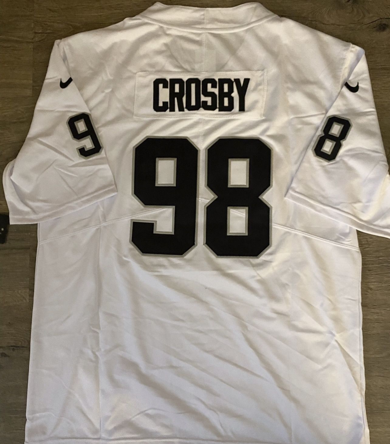 Raiders Black White Jersey Home Away S  Maxx Crosby 98