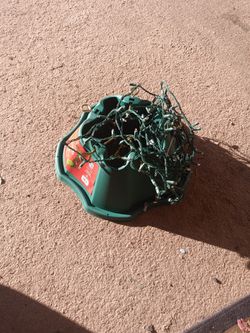 Christmas Tree Holder And Lights 