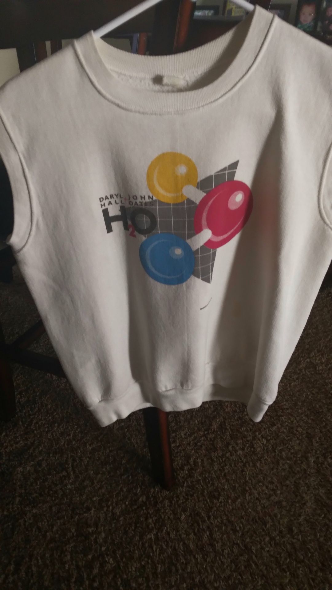 Original Vintage Hall & Oates 1983 H2O Tour Sleeveless Shirt