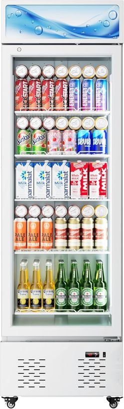 12 Cu.ft. Commercial Beverage Fridge Merchandiser Refrigerator