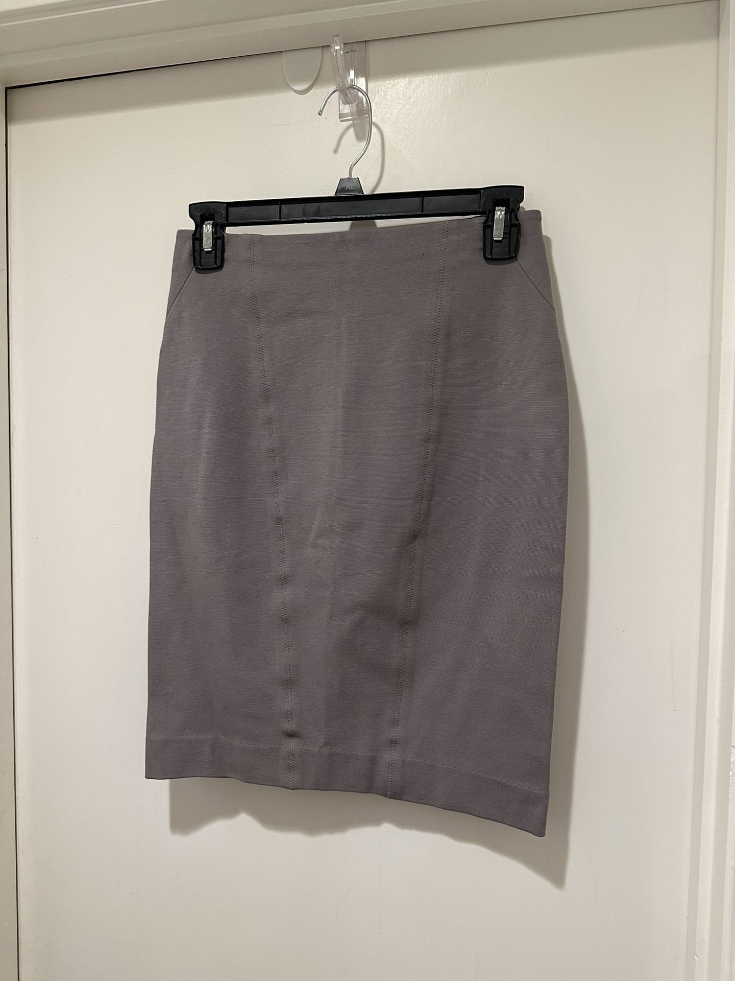 Ann Taylor Gray Petite Pencil Skirt