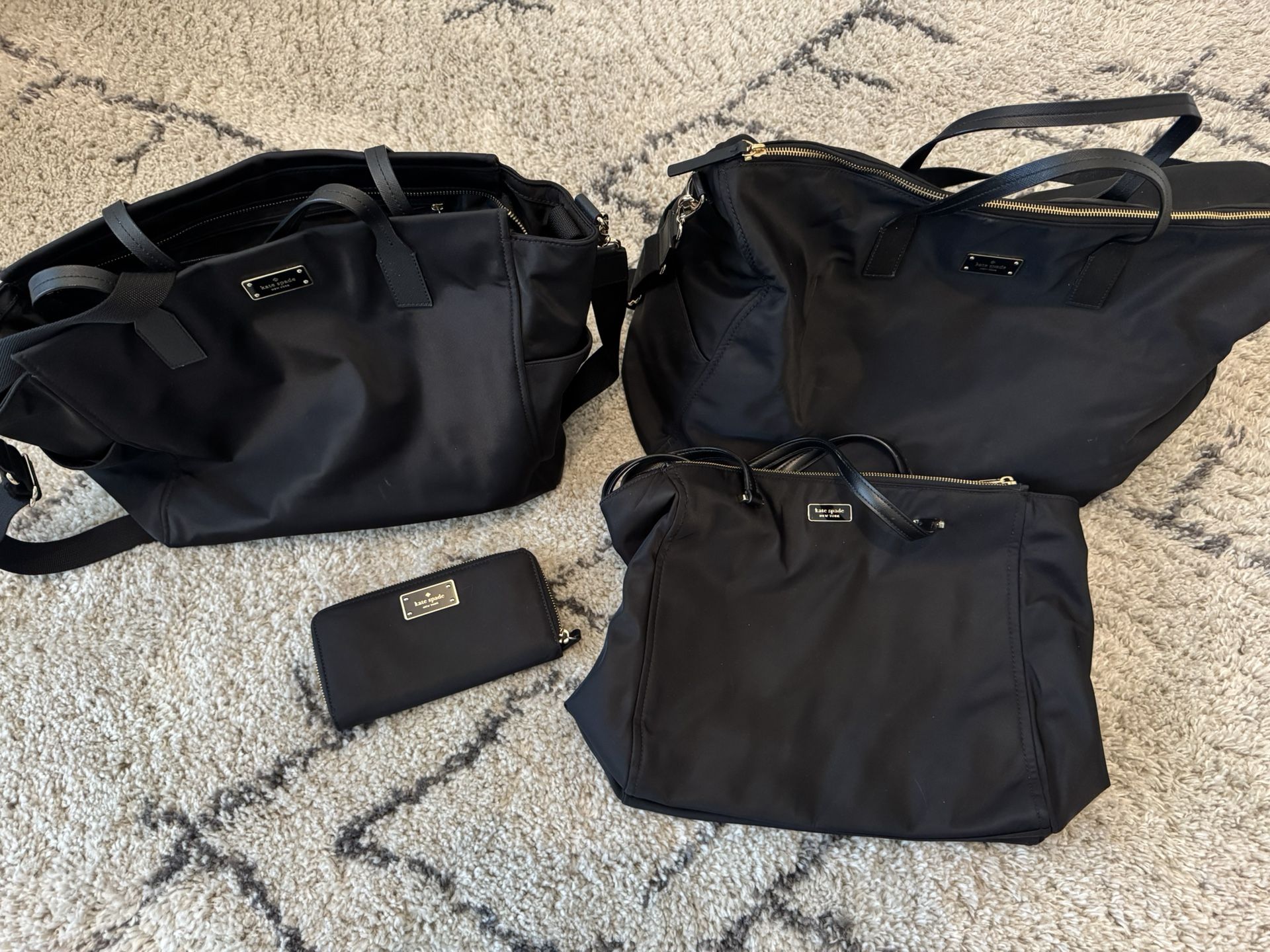 Kate Spade Bags (purse, diaper bag, duffle & wallet)