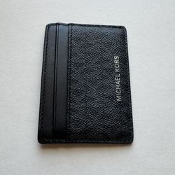 Michael Kors ID Card Wallet Black and Grey 