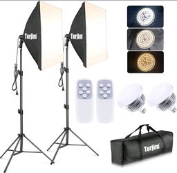 Softbox studio lights photography
