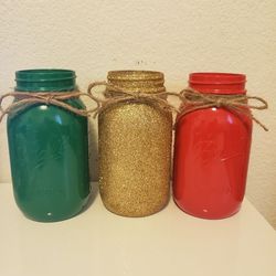 Christmas mason jars set