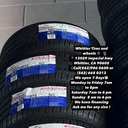 SET OF NEW TIRES, 195/50R15 ATLANDER , INCLUDING MOUNTING AND BALANCING. ASK ME FOR ANY SIZE OR BRAND