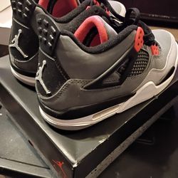 NEW AIR JORDAN 4 RETRO " INFRARED"  6 5 Y