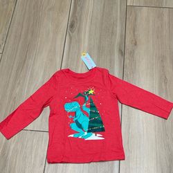 Boy Long Sleeve Christmas Shirt 
