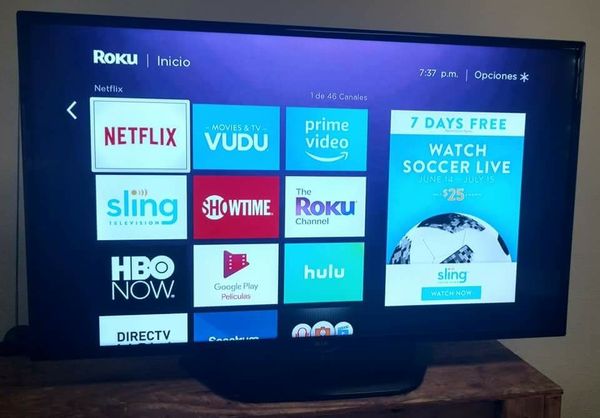 Tv 47 Lg Led Ultra Slim With Roku Streaming Digital