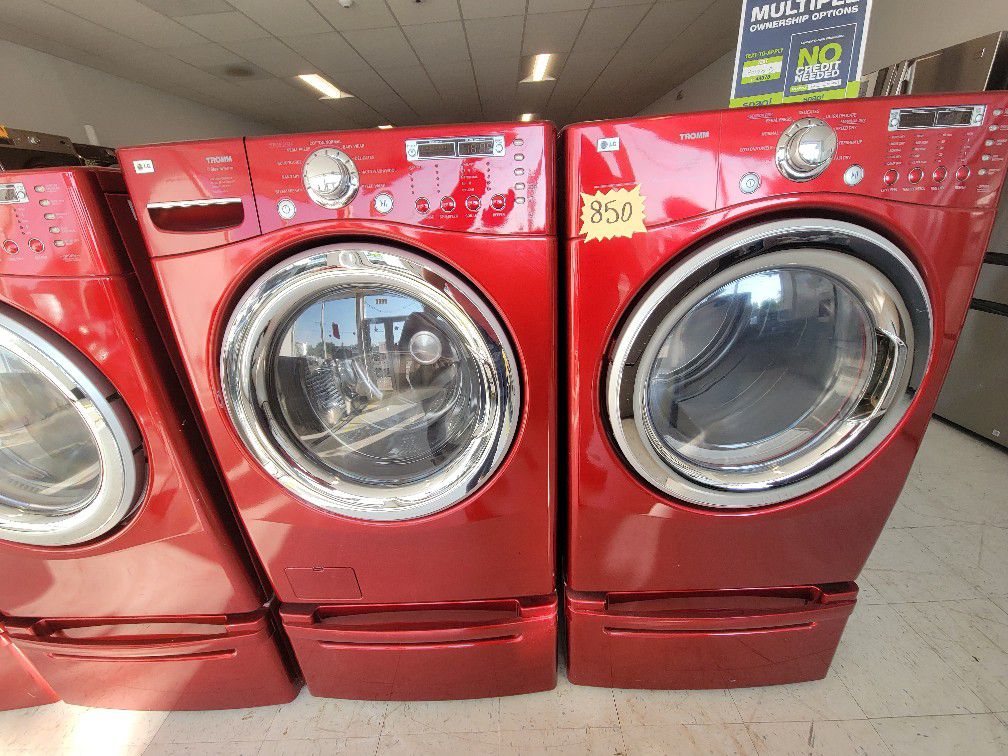 LG Front Load Washer And Electric Dryer Set Used In Good Condition With 90day's Warranty 