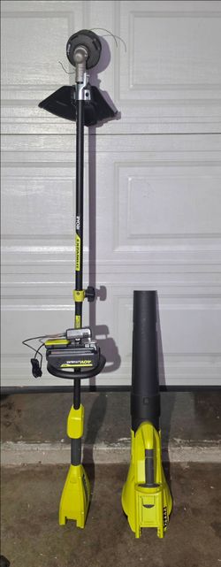 Ryobi blower and string trimmer