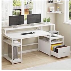 White Office Desk