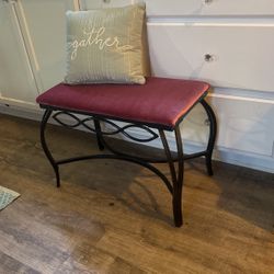 Stool Pink Vanity Stool