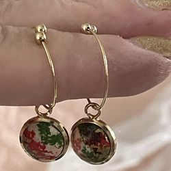 Earrings With Matching Pendant/brooch