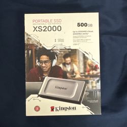 Kingston XS2000 500GB USB-C Portable External SSD (SXS2000/500G)