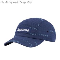 Supreme Stitch Jacquard Camp Cap Navy