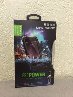 Iphone 6/6s LifeProof FRĒPOWER 2x battery life cover black