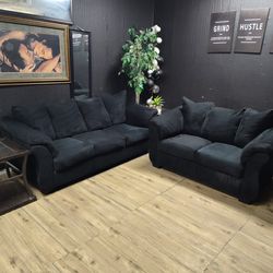 HUGE DEAL!!! 2 PIECE RAYMOUR SOFA SET BLACK ONLY $449 DELIVERY AVAILABLE