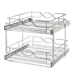 Home Decorators Collection

20 in. Double Tier Wire Pull-Out Basket

