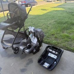 Baby Trend Sonar Switch Modular Travel System with EZ-Lift PLUS Infant Car Seat