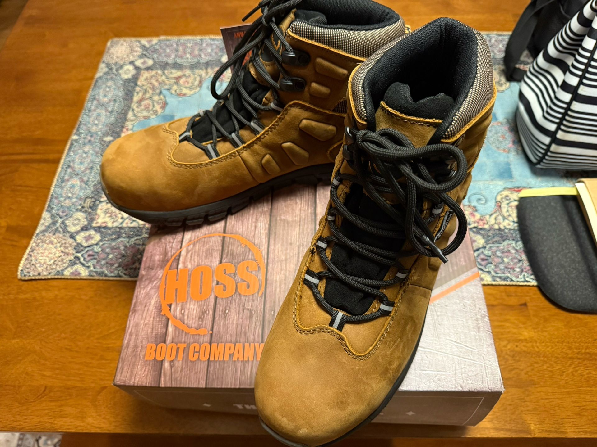 Work Zone Steel Toe boots - Size 9.5