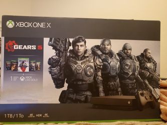 New in box X box 1 X with all gears of wars games +1 yr warranty