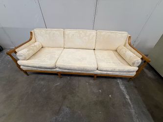 French Provincial Style Damask Sofa