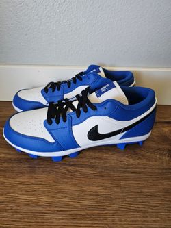 Nike Air Jordan 1 Retro MCS Low Game Royal Baseball Cleats Men's 12.5 CJ8524-411