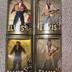 (4) 1993 Hasbro Elvis Presley 12” Dolls