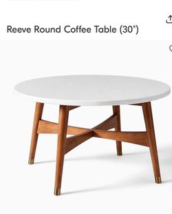 30” West Elm Marble Table