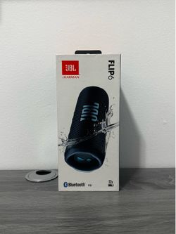 JBL Flip 6 Portable Bluetooth Speaker - Ocean Blue - Like New with Box