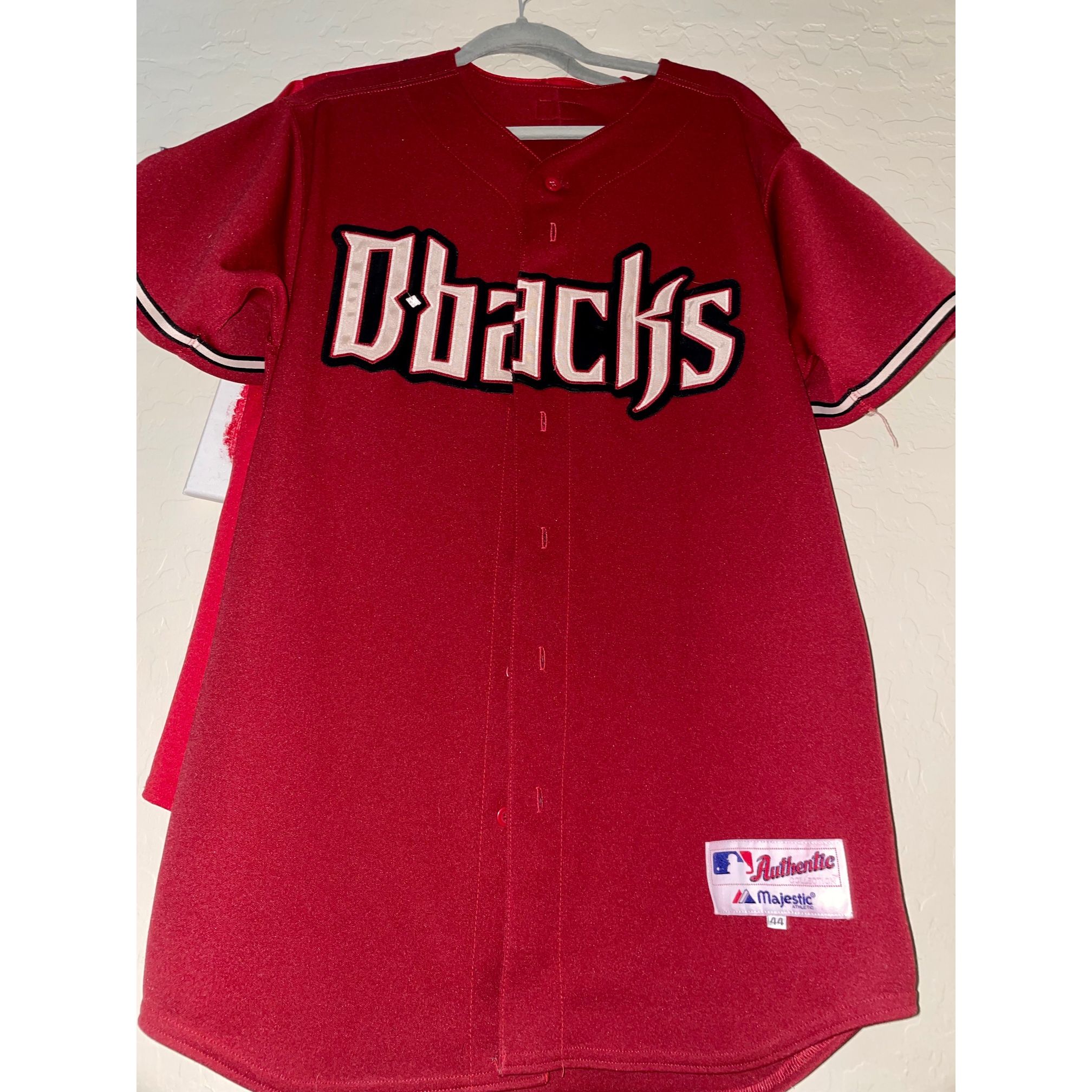 AUTHENTIC MAJESTIC ERIC BYRNES ARIZONA DIAMONDBACKS BASEBALL JERSEY Sz 44  for Sale in Avondale, AZ - OfferUp