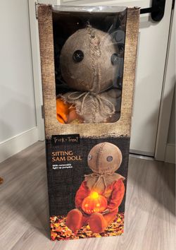 Trick R Treat sitting Sam doll