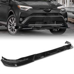 For 2016 2017 2018 Toyota Rav4 Painted Black Front Bumper Lip Splitter Spoiler -(2-PU-216-PBK
