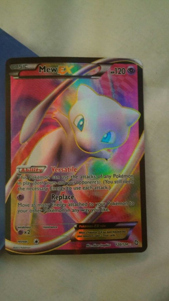 Mew ex 120/124 dragons exalted full art ultra rare card