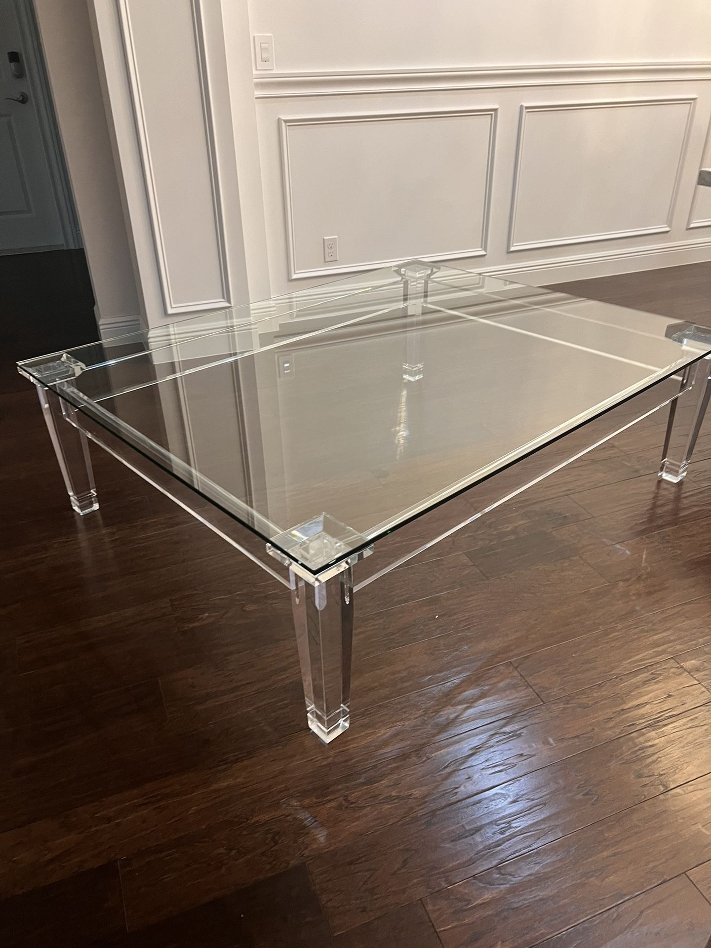 Glass And Acrylic Coffee Table