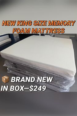 NEW KING SIZE MEMORY FOAM MATTRESS