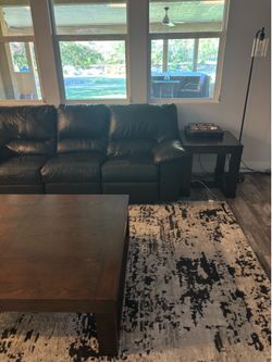 Couch loveseat and tables