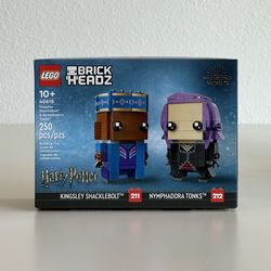 LEGO Harry Potter: Kingsley Shacklebolt & Nymphadora Tonks BrickHeadz - Retired - 40618 - NEW