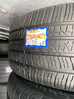 2 tires 275-45-21 Pirelli price $75 each one
