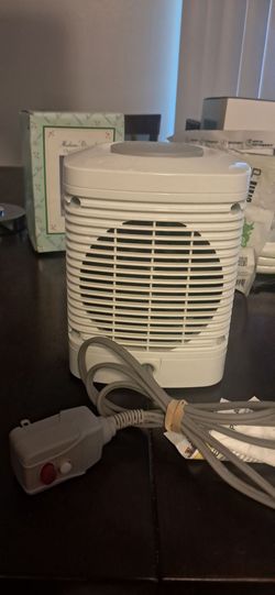 Small White Electric Space Heater Fan