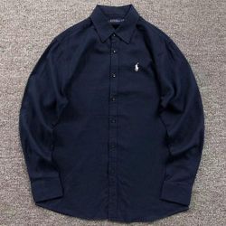 Ralph Lauren Navy Lapel Shirt Jacket