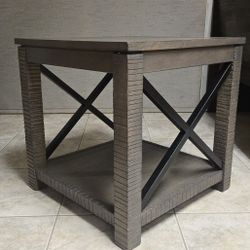 Large Rustic Farmhouse End Table