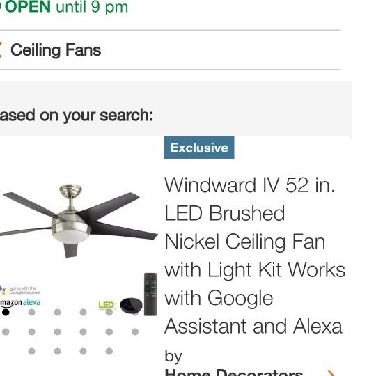 Home Decorators Windward Ceiling Fan