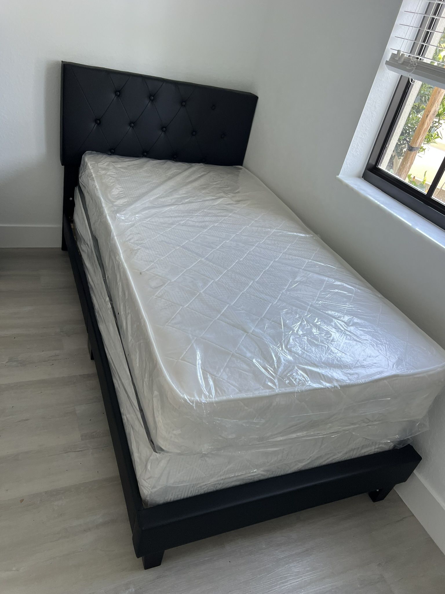 Twin Size Bed Frame With Mattress And  All New Furniture And Free Delivery 