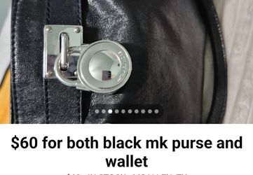 60.00 black MK purse & wallet